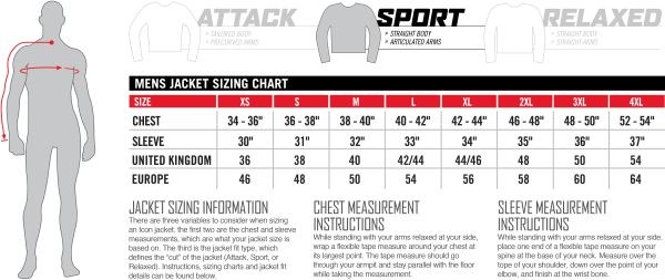 Icon Sizing Charts